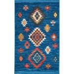 Nourison South Western NAV07 Area Rug, Blue, 3'11" x 6'2"