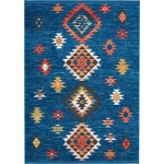 Nourison South Western NAV07 Area Rug, Blue, 7'10" x 10'9"