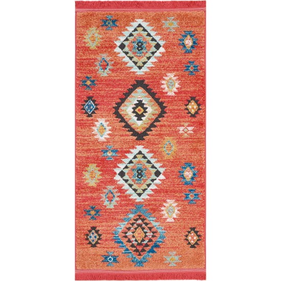 Nourison South Western NAV07 Area Rug, Red, 2'2" x 4'3"