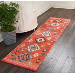 Nourison South Western NAV07 Runner Rug, Red, 2'2" x 7'9"