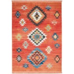 Nourison South Western NAV07 Area Rug, Red, 6'7" x 9'7"