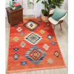 Nourison South Western NAV07 Area Rug, Red, 6'7" x 9'7"