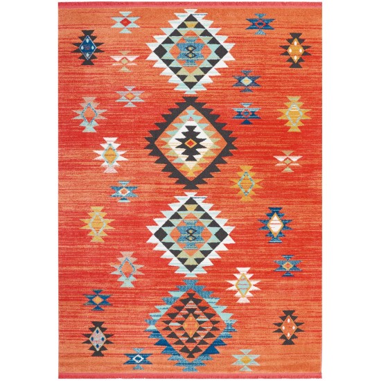 Nourison South Western NAV07 Area Rug, Red, 7'10" x 10'9"