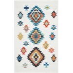 Nourison South Western NAV07 Area Rug, White, 3'11" x 6'2"