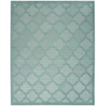 Nourison Easy Care NES01 Area Rug, Aqua/Teal, 7' x 10'