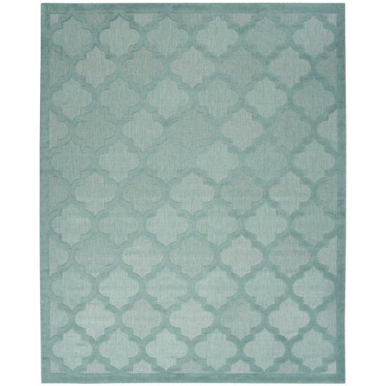 Nourison Easy Care NES01 Area Rug, Aqua/Teal, 7' x 10'