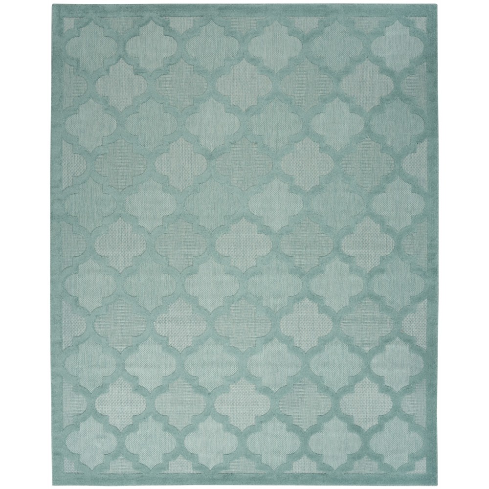 Nourison Easy Care NES01 Area Rug, Aqua/Teal, 8' x 10'