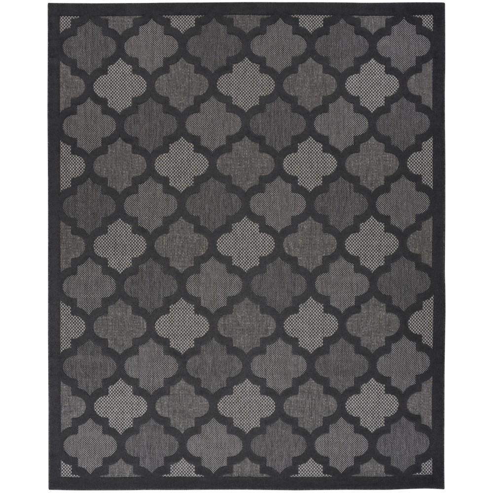 Nourison Easy Care NES01 Area Rug, Charcoal/Black, 7' x 10'