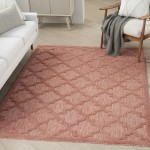 Nourison Easy Care NES01 Area Rug, Coral/Orange, 4' x 6'