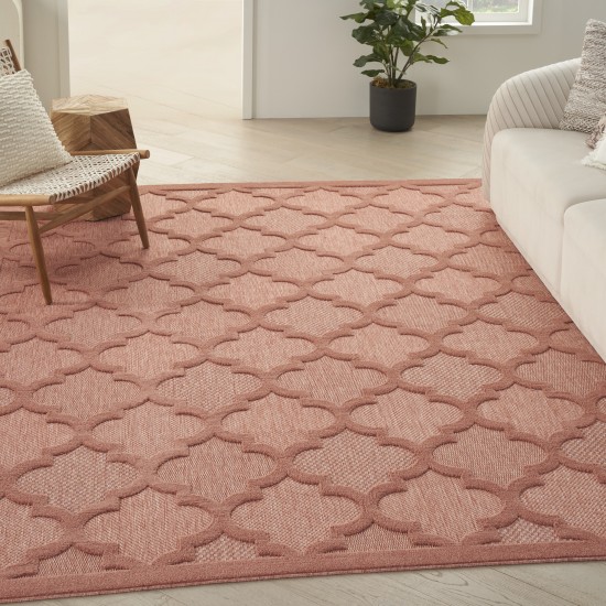 Nourison Easy Care NES01 Area Rug, Coral/Orange, 7' x 10'