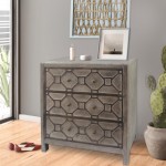 Quaint Vintage Wooden Cabinet With 3 Drawers