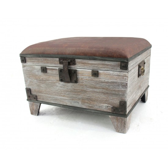 Vintage Style Wooden Storage Bench