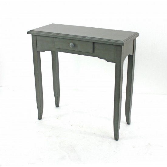 Minimalist Grey Console Table With 1 Drawer