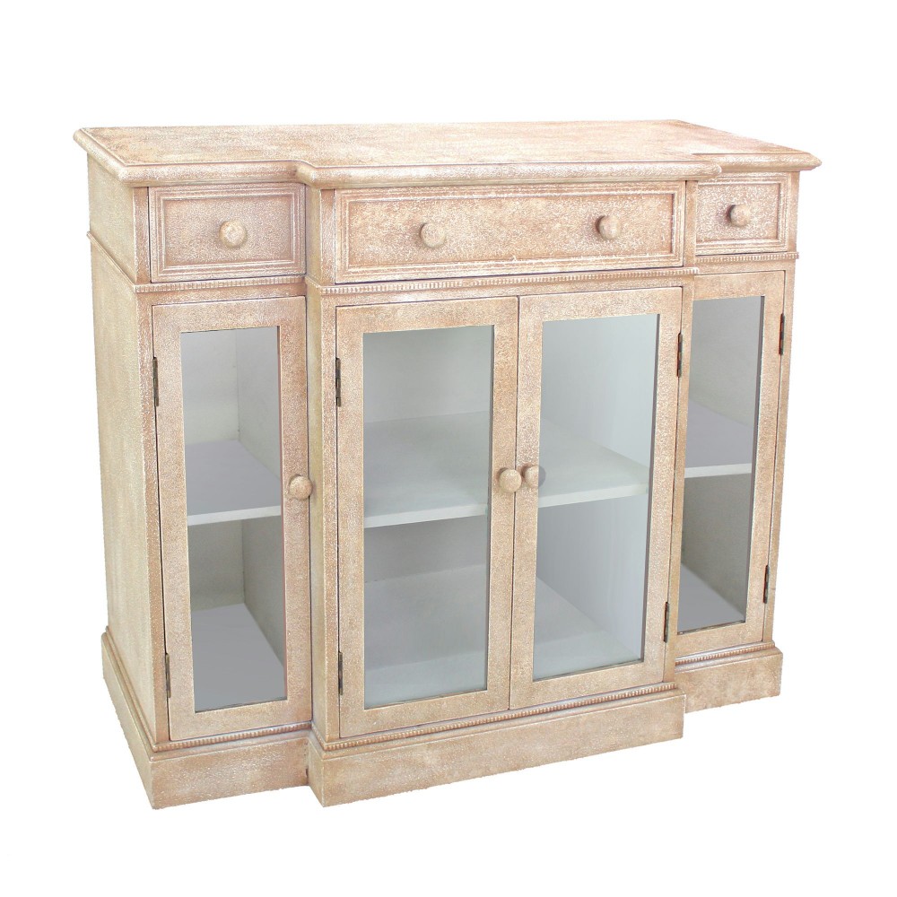Vintage French Style Distressed Hallway Cabinet Vintage French Style Distressed Hallway Cabinet
