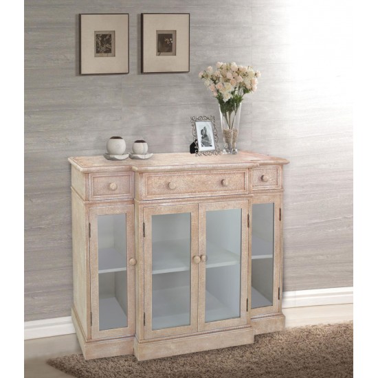 Vintage French Style Distressed Hallway Cabinet