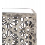 Pastoral Loft Floral Mirrored 3-Piece Nesting Table Set