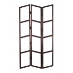 Minimalist 3-Panel Wooden Room Screen Divider