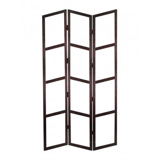 Minimalist 3-Panel Wooden Room Screen Divider