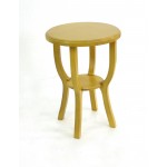 Country Cottage Style Yellow Wooden Stool