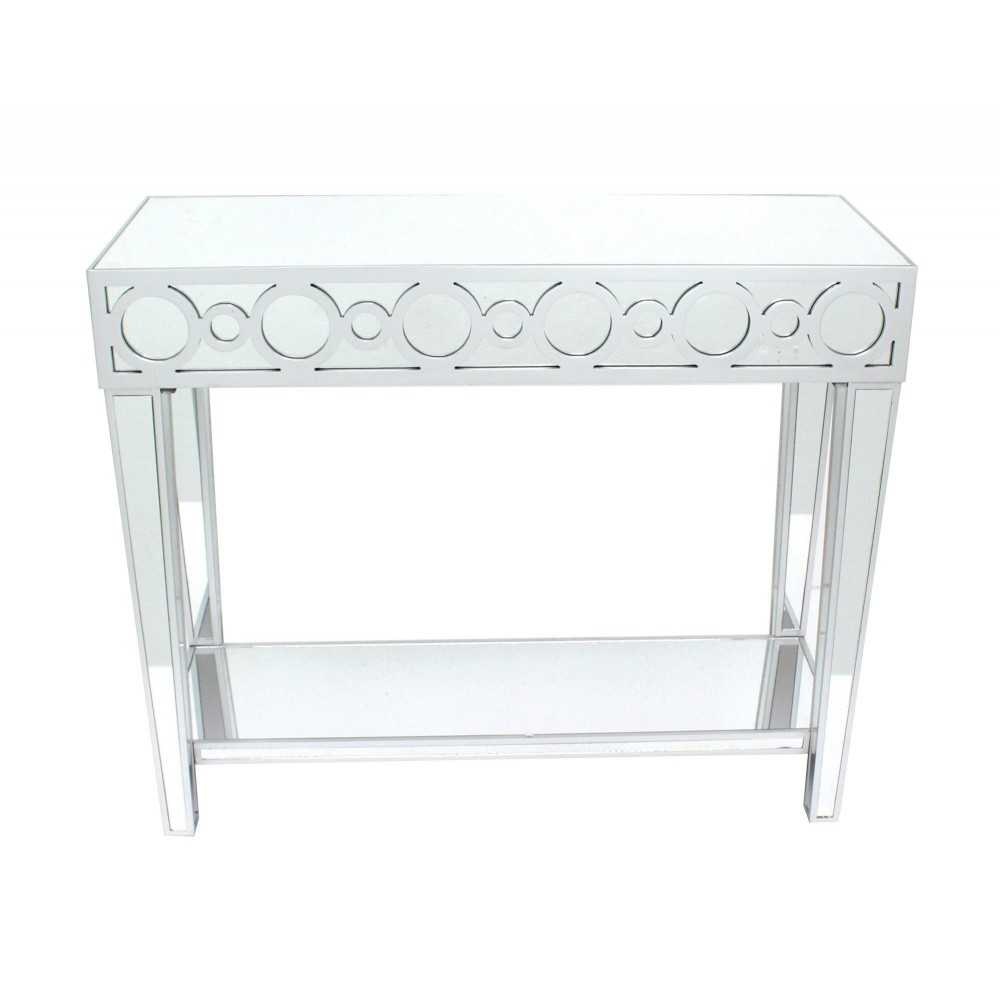 Teton Home Circles Mirrored Console Table - Af-106