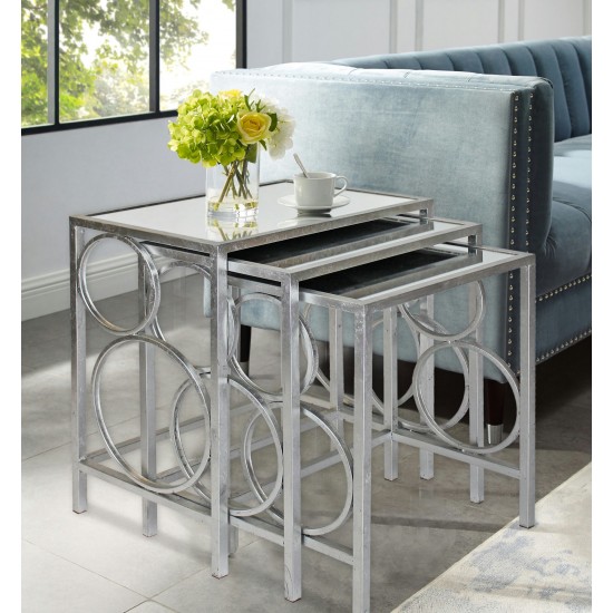 Teton Home 3 Piece Nesting Table Set - Af-107