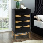 Teton Home 4 Drawer Side Table - Af-110