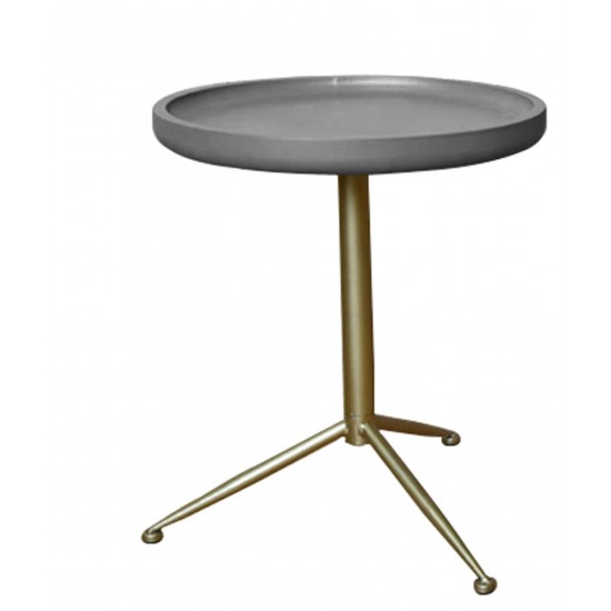 Wooden Side Table With Round Top