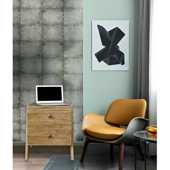 Wooden Side Table With Rectangular Top