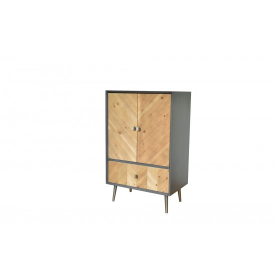 Teton Home Minimalist Loft Wooden Cabinet