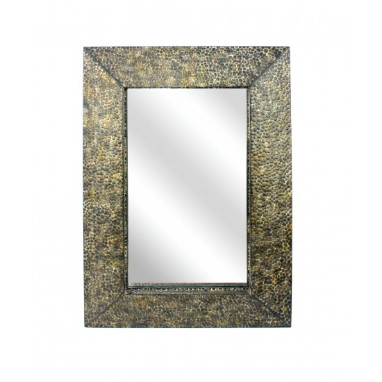 Coastal Dressing Mirror With Gravel-Like Mosaic Frame