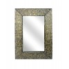 Coastal Dressing Mirror With Gravel-Like Mosaic Frame