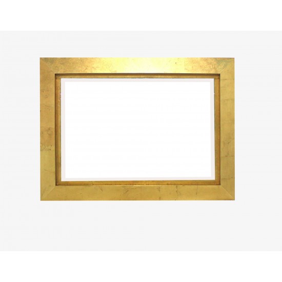 Contemporary Rectangular Gold Cosmetic Mirror