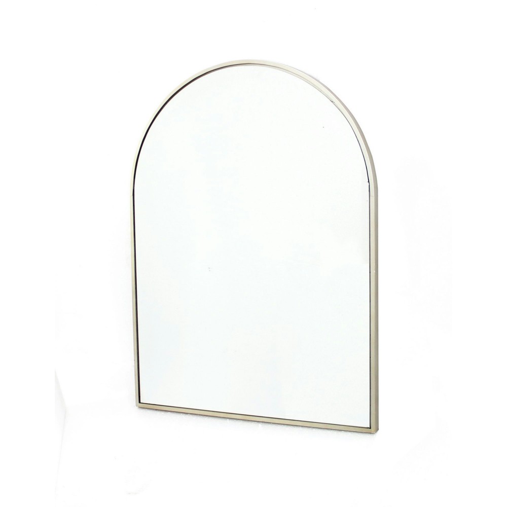 Contemporary Dressing Mirror With Minimalist Silver Window Frame