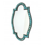 Traditional Dressing Mirror With Decorative Metal Frame