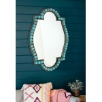 Traditional Dressing Mirror With Decorative Metal Frame