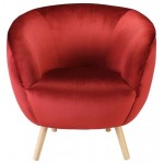 ACME Aisling Accent Chair, Red Velvet