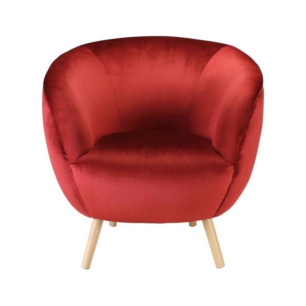 ACME Aisling Accent Chair, Red Velvet