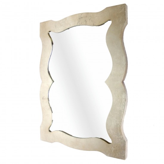 Traditional Cosmetic Mirror With Gold Wooden Frame