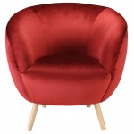 ACME Aisling Accent Chair, Red Velvet