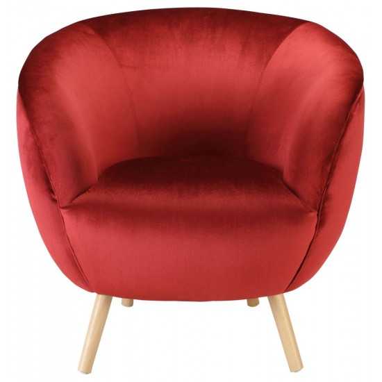 ACME Aisling Accent Chair, Red Velvet