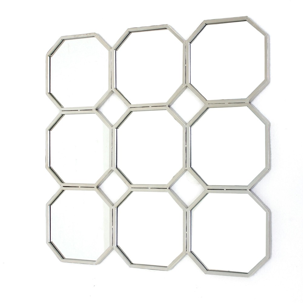 Contemporary Mirrored Metal Wall Sculpture