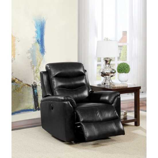 ACME Ava Recliner (Power Motion), Black Top Grain Leather