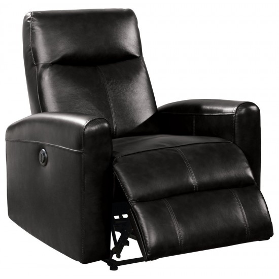 ACME Blane Recliner (Power Motion), Black Top Grain Leather