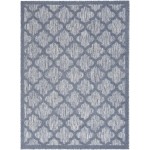 Nourison Easy Care NES01 Area Rug, Denim Blue, 4' x 6'