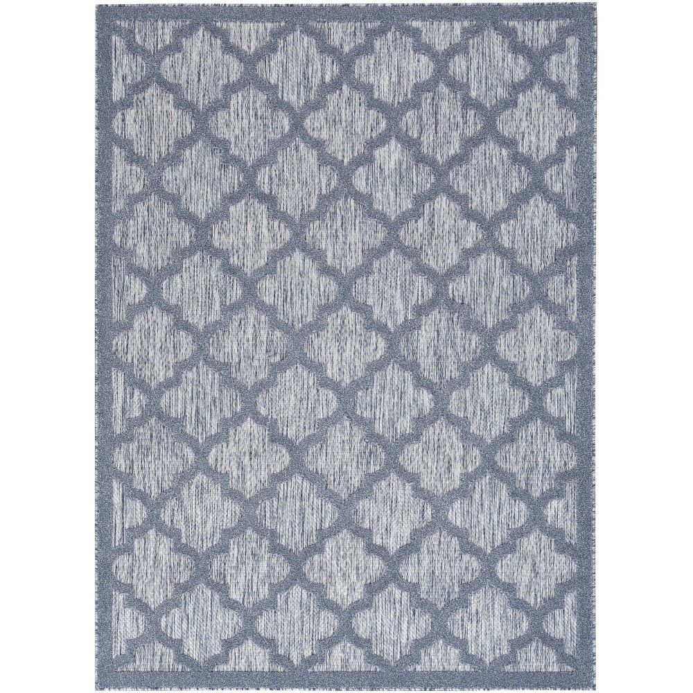 Nourison Easy Care NES01 Area Rug, Denim Blue, 4' x 6'