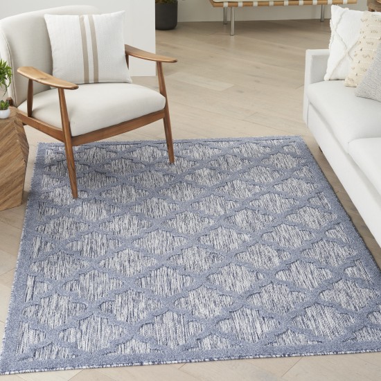 Nourison Easy Care NES01 Area Rug, Denim Blue, 4' x 6'