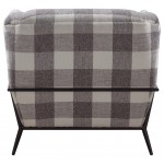 ACME Niamey II Accent Chair, Pattern Fabric & Metal