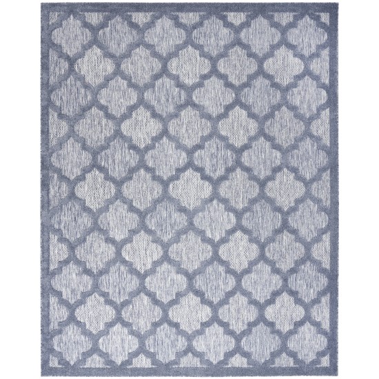 Nourison Easy Care NES01 Area Rug, Denim Blue, 7' x 10'