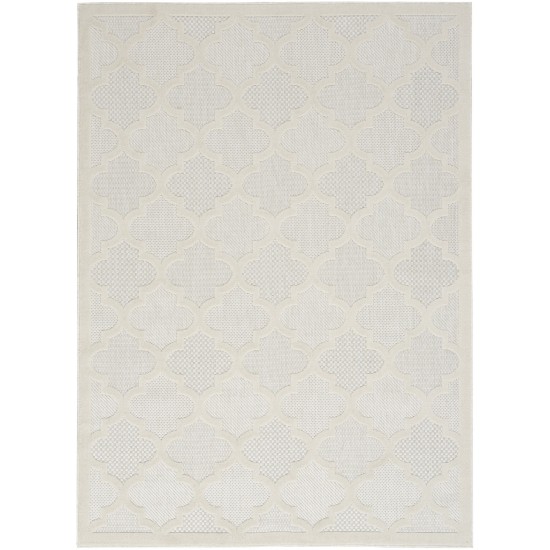 Nourison Easy Care NES01 Area Rug, Ivory/White, 4' x 6'