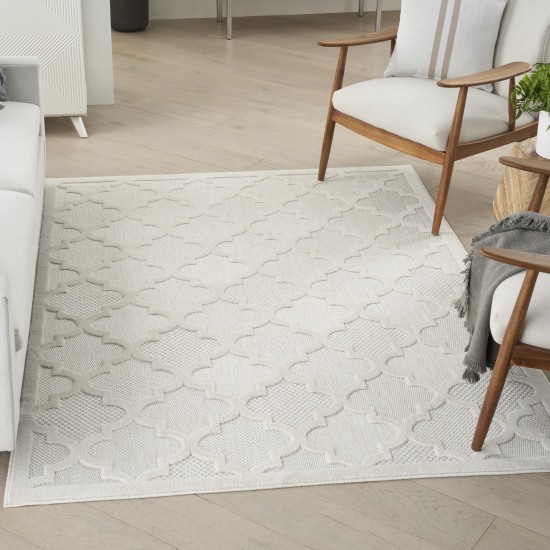 Nourison Easy Care NES01 Area Rug, Ivory/White, 4' x 6'